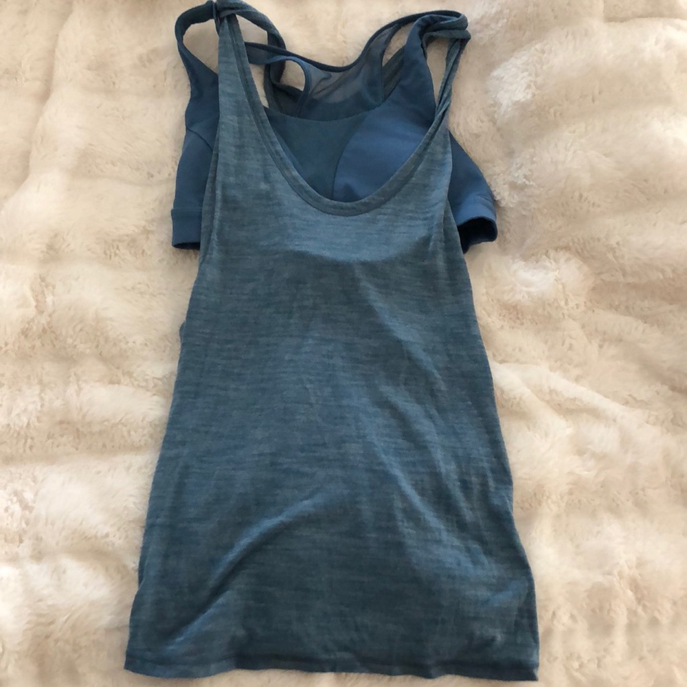 Blue Lululemon Tank Top